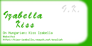 izabella kiss business card